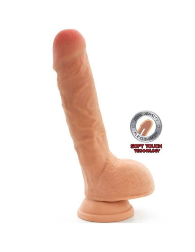 GET REAL DUAL DENSITY DILDO 255 CM CON TESTICULOS NATURAL