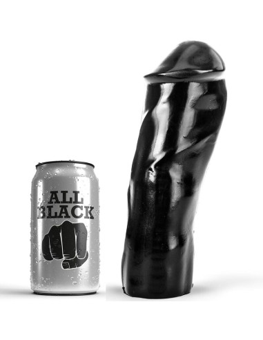 ALL BLACK DILDO REALISTICO 20 CM