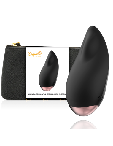 COQUETTE TOYS ESTIMULADOR CLITORIS NEGRO GOLD GOTA