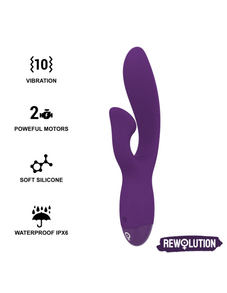 REWOLUTION REWOFUN VIBRADOR FLEXIBLE CON RABBIT