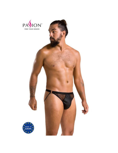 PASSION 034 SLIP OPEN LUKE NEGRO L XL