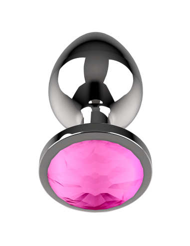 COQUETTE TOYS PLUG ANAL DE METAL TALLA L CRISTAL PINK 4 X 9CM