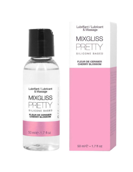 MIXGLISS PRETTY LUBRICANTE SILICONA FLOR DE CEREZA 50 ML