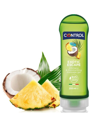 CONTROL 2 EN 1 MASSAGE PLEASURE EXOTIC 200 ML