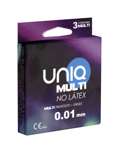 UNIQ MULTI PRESERVATIVOS SIN LATEX 3 UNIDADES