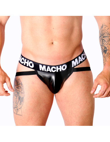 MACHO MX25NC JOCK CUERO NEGRO L