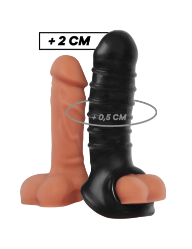 VIRILXL EXTENSION Y FUNDA DE PENE V15 NEGRO